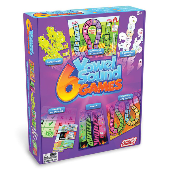 Junior Learning Language Games Set - 6 Vowel Sound Games JL411